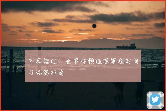 不容错过！世界杯预选赛赛程时间与观赛指南
